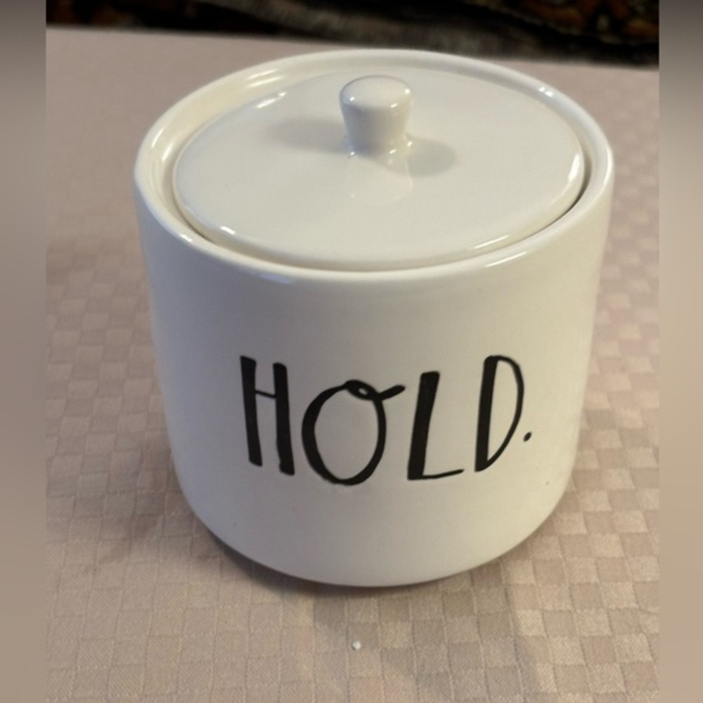 Replacement Piece “Hold” Lidded Container Rae Dunn